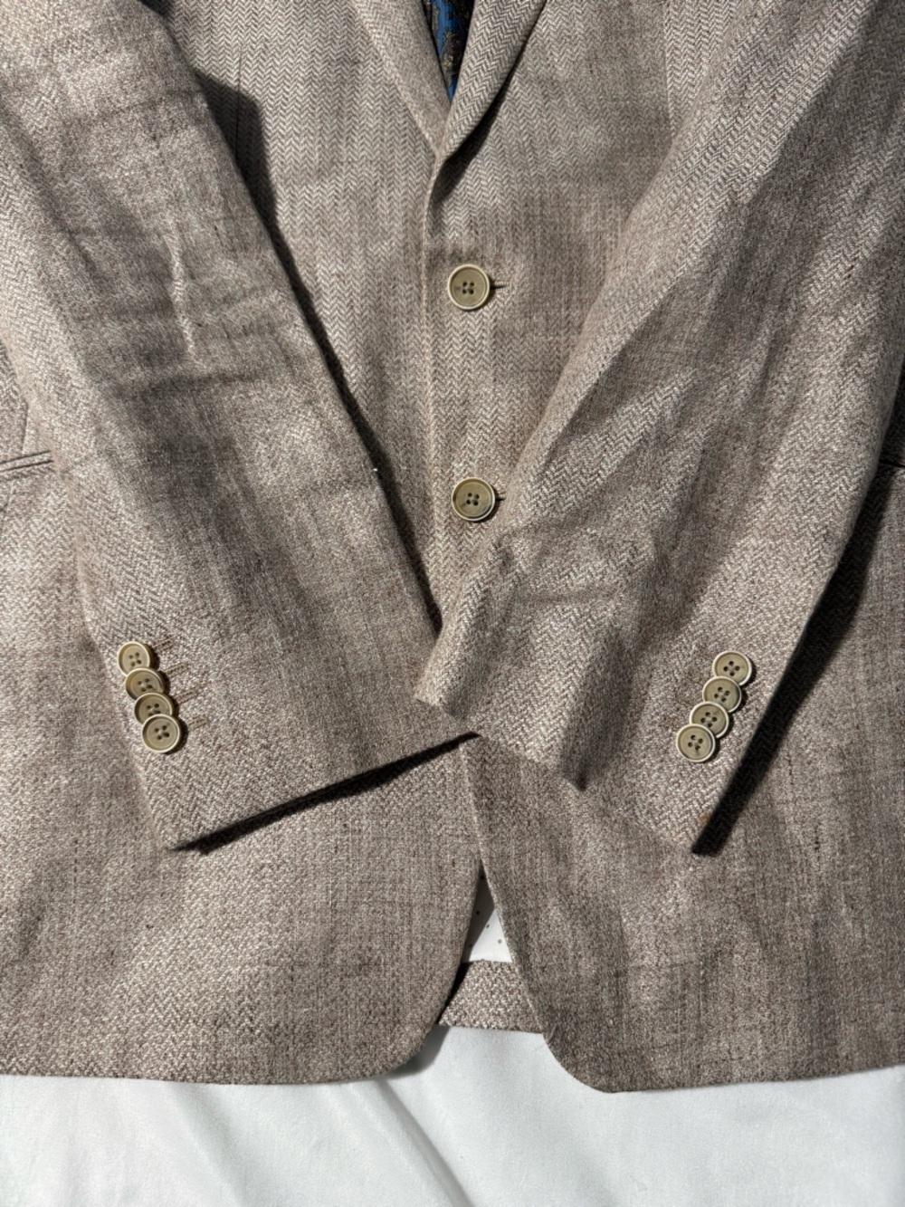 Joseph Abboud “Joe” Linen Blazer 36S Prom Wedding Guest Business Classic Summer - Picture 3 of 12